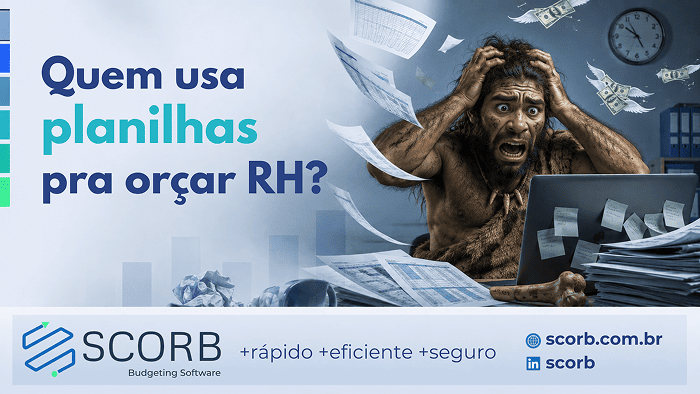 Dashboard SCORB apresentando simulações de orçamento.