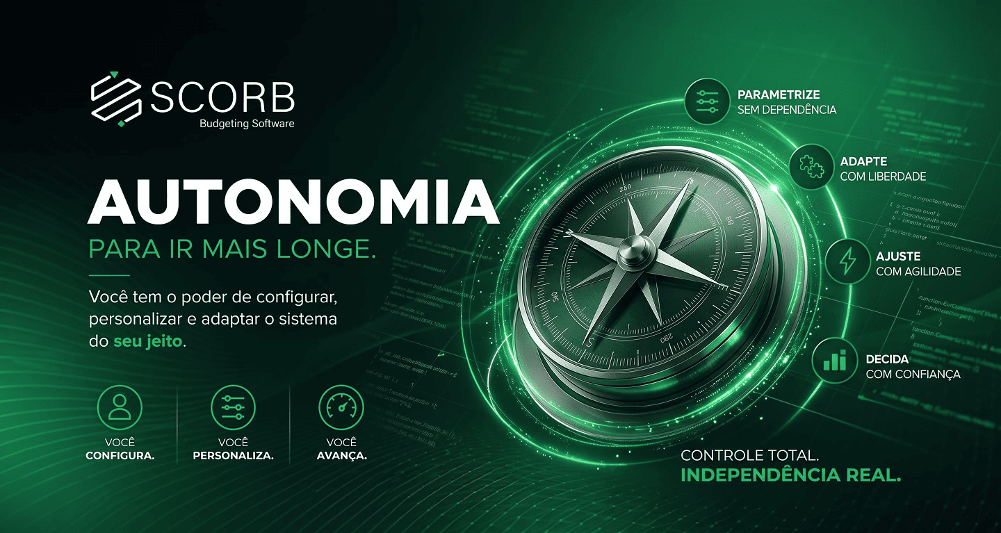 Gestores colaborando na construção de cenários dentro da plataforma SCORB.