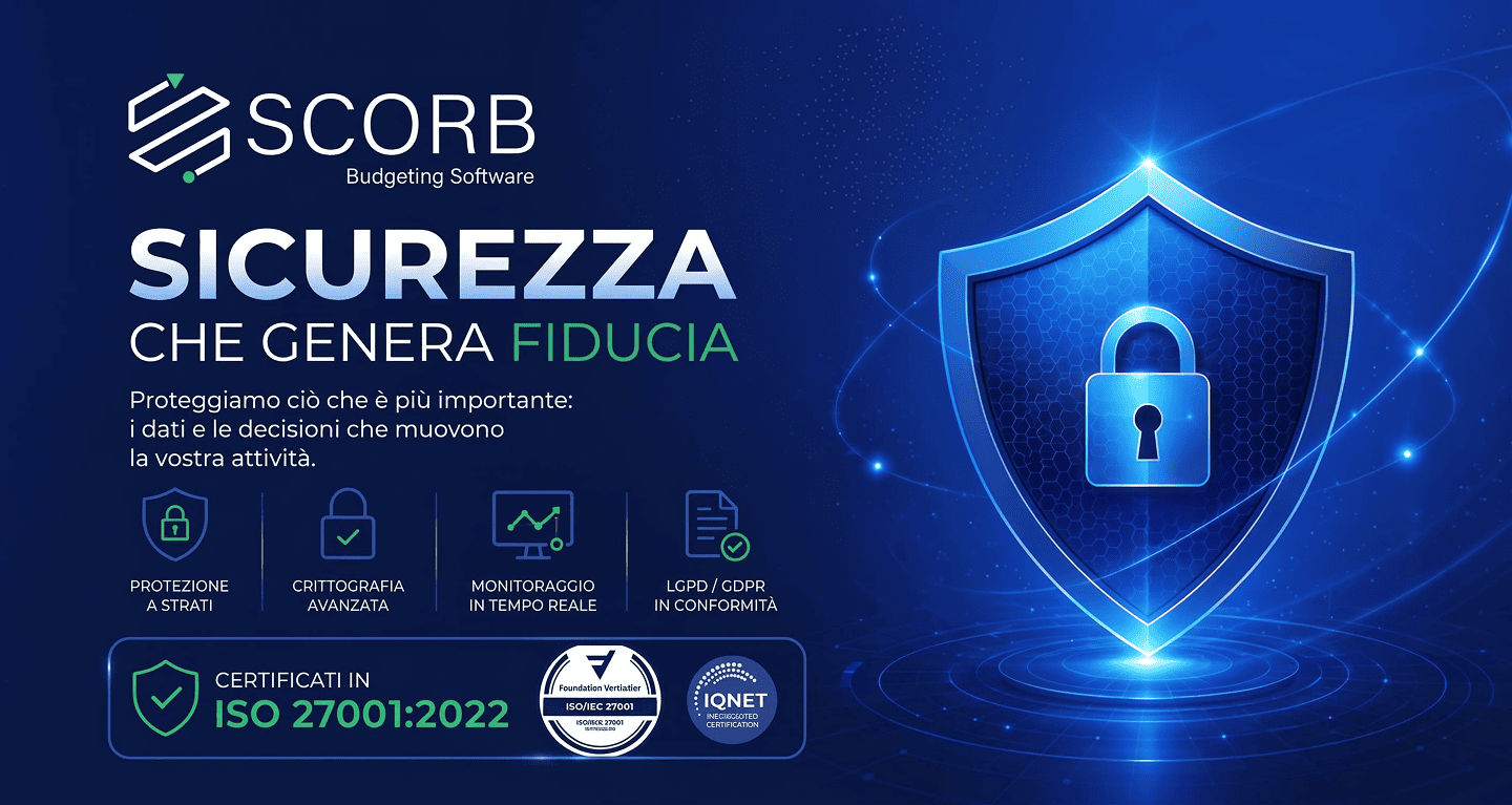 Vista della piattaforma SCORB con informazioni protette e centralizzate.